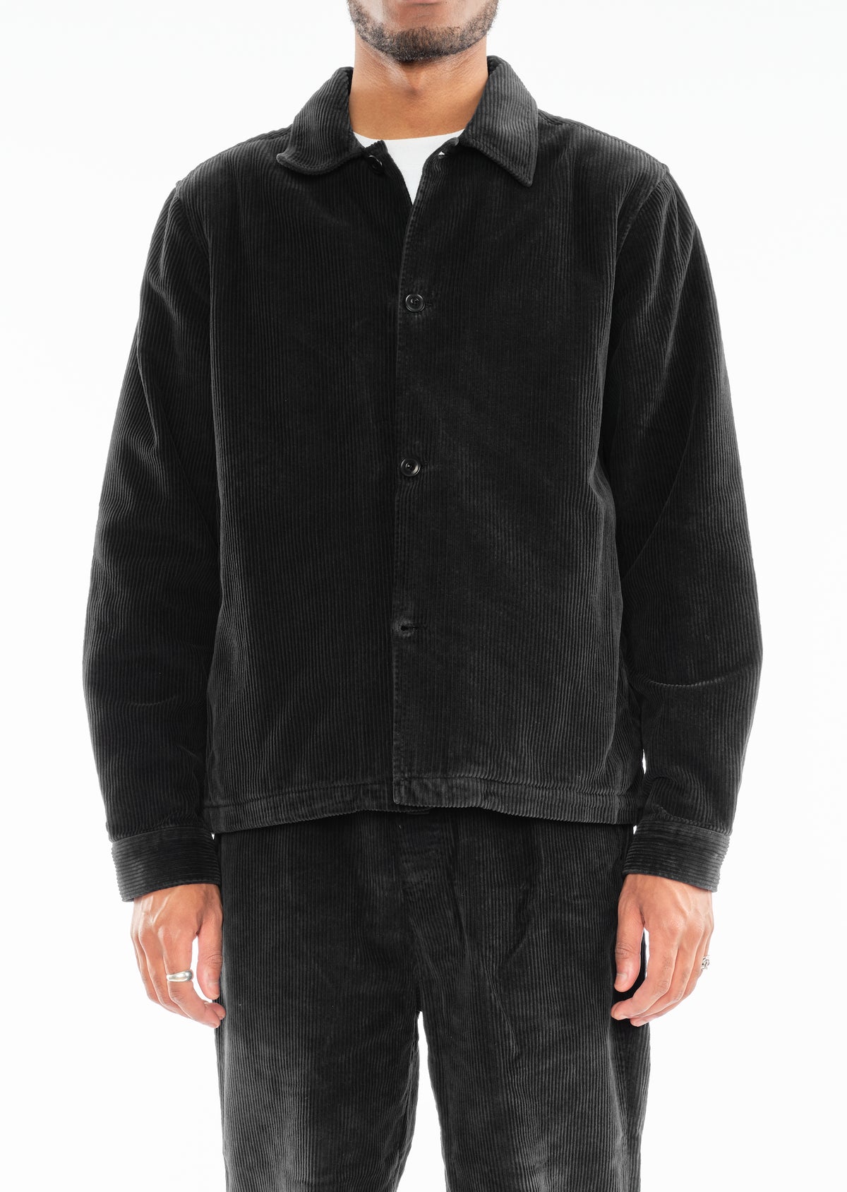 Chore Cord Jacket in Washed Black Albam Clothing : Shop the Latest Styles  Now